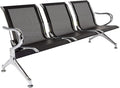 kinbor Waiting Room Chairs - 3 Seat Office Guest Reception Chairs Waiting Furniture Bench Seating for Airport, Bank, Hospital, Salon