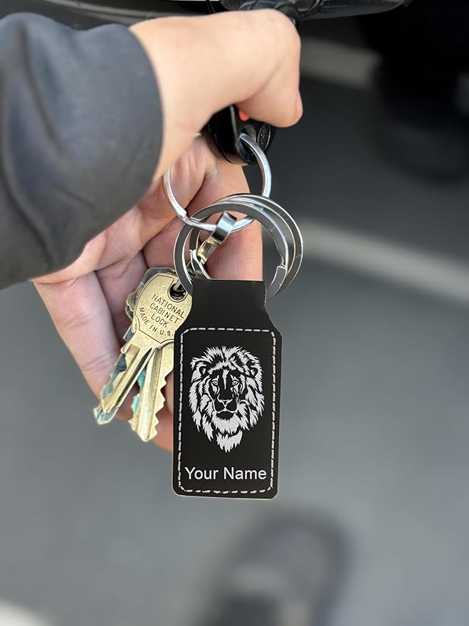 LaserGram Rectangle Keychain, Coat of Arms Germany, Personalized Engraving Included (Black with Silver)