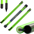 Golf Alignment Sticks, 2 Pack Plastic 49" Collapsible Alignment Stick Golf Practice Rods Aid for Aiming, Putting, Swing Trainer, Posture Corrector with Tube Case, Golf Training Equipment