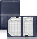 FINGER TEN Golf Scorecard Holder Leather Yardage Books Cover Lucky Clover with 2 Free Pencil Value Pack Deluxe Pocket Score Card Covers Gift for Men Women Golfer