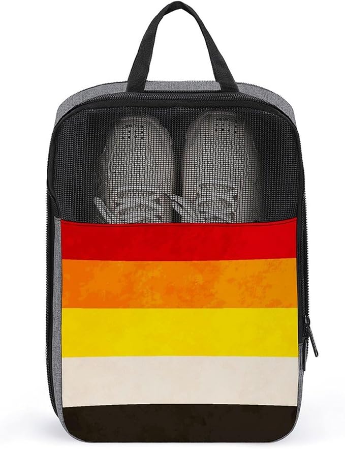 Travel Suitcase Shoe Organizer Bag, Portable Travel Shoe Packing Bag Lithsexual Pride Flag Sneaker Bags for Gym, 1-Pack