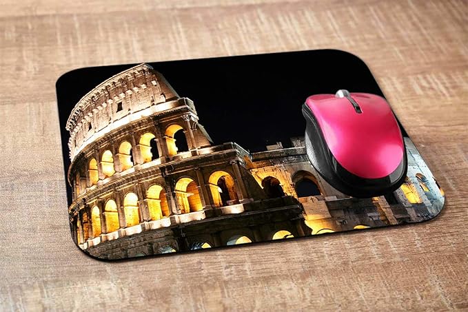 Colosseum Gaming Mousepad Colosseum Rome Theme Mouse Pad Mouse Mat for Computer Desk Laptop Office 9.5 X 7.9 Inch Non-Slip Rubber