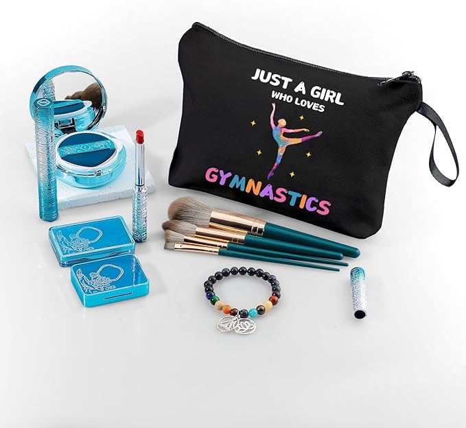 Gymnastics Stuff Accessories for Girls,Teenage Girl Birthday Gifts,Gymnastics Cosmetic Makeup Bag