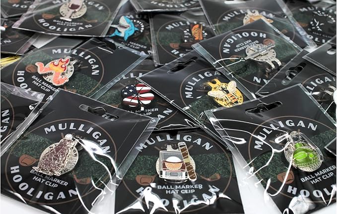 Funny Golf Ball Marker + Premium Magnetic Hat Clip | Unique Gift for Men & Women Golfers | Hilarious Golf Accessory for Any Golfer | NEW Designs!