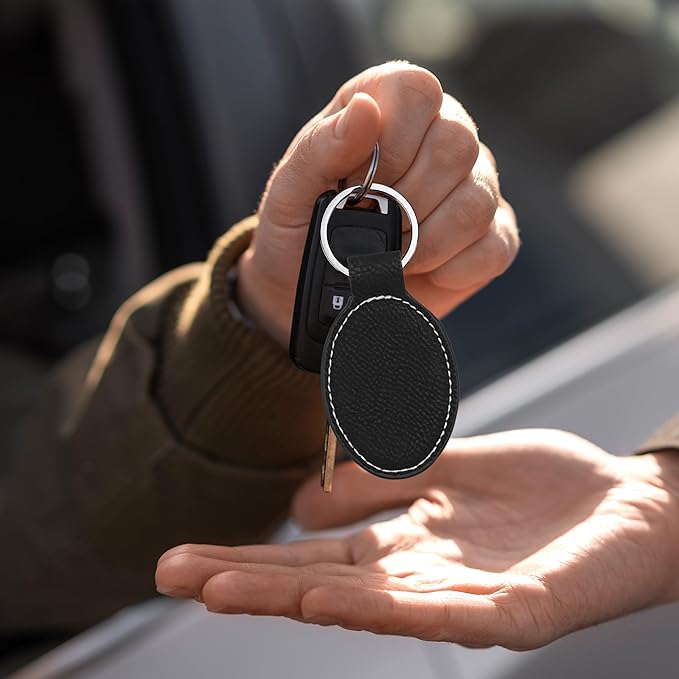 LaserGram Oval Keychain, Water Polo, Personalized Engraving Included