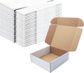 9x9x3 Inches White Shipping Boxes Set of 25，Cardboard Boxes Recyclable Corrugated Boxes Mailers for Small Business, Transporting, Packaging Storage Boxes and Craft Gifts Giving Products Box