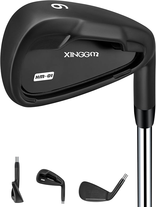 XM-01 Individual Golf Irons or Golf Irons Set - Premium Men Golf Club Iron with Steel Shaft for Right Hand Golfers Stiff Flex