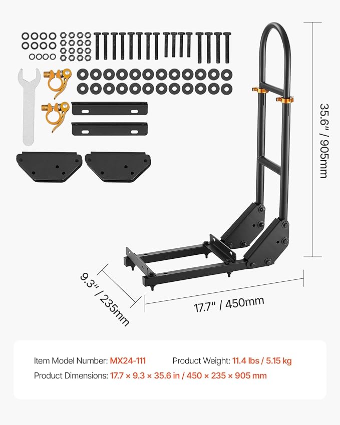 VEVOR Golf Cart Rear Seat Grab Bar, Compatible with Yamaha Club Car EZGO, Most Golf Carts with Metal Footplates, No Modification Needed, 27.5 to 33.5 Inch Height Adjustable