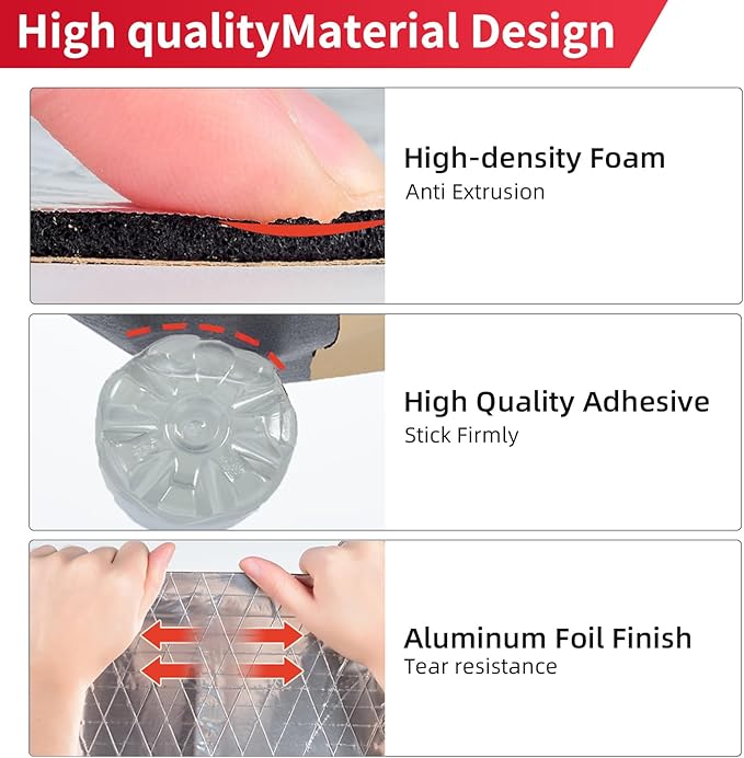197mil 8.61sqft Car Sound Deadening Material Mat - Automotive Carpet Sound Dampening, Auto Sound Deadener Foam RV Insulation Car Audio Accessories, Heat Insulation for Floor, Door, Truck
