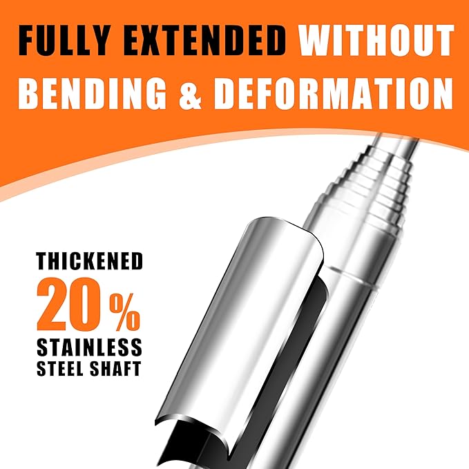 Golf Ball Retriever, 9Ft/12Ft/17Ft/20Ft Professional Stainless Steel Golf Ball Retriever, Telescopic Golf Ball Retriever for Water
