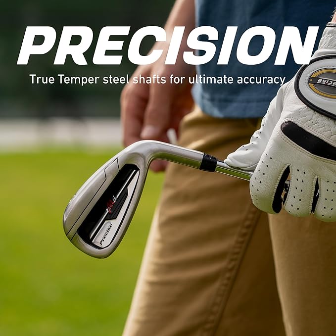 Precise M5 Men’s Golf Set – 460cc Driver, Wood, Hybrid, 5-PW Irons, Putter, Stand Bag, 3 Headcovers