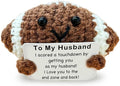 Mini Handmade Crochet Football Birthday Gift for Husband/Boyfriend/Fiance, Emotional Support Football Wedding for Husband, Romantic I Love You Gifts