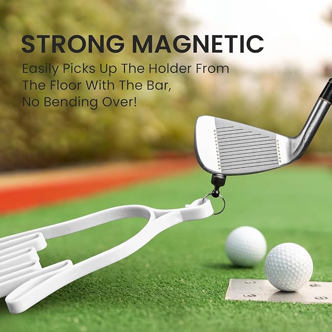 FINGER TEN Golf Gloves Stretcher Universal with Strong Magnetic Carabiner Clip 2 Pack, Durable Glove Support Plastic Holder Hanger Keeper Dryer, Size Large XL for Men Women