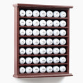 49 Golf Ball Display Case – Wooden Wall-Display or Freestanding Rack with Tiered Shelves for Golf Ball Collections
