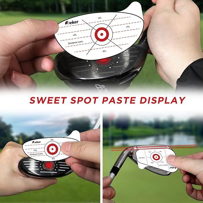 Golf Impact Tape - High-Resolution Strike Stickers for Iron, Wood & Fairway Clubs, Non-Residue, Swing Training Aid Impact Labels