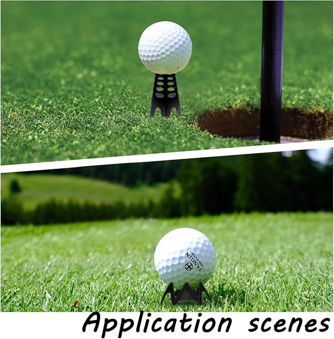 Golf Simulator Tees, Plastic Indoor Golf Mat Tees Practice Turf and Driving Range Winter Golf Tees (18 Pcs)