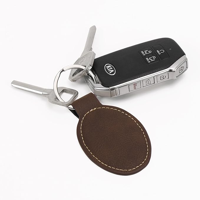 LaserGram Oval Keychain, Disc Golf, Personalized Engraving Included