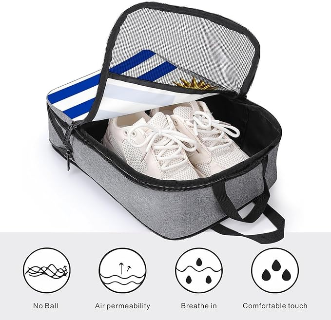 Reusable Portable Sneaker Bags Travel Shoe Bags for Storage and Packing Shoes Storage Pouch (Uruguay Flag)