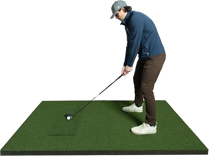 SIGPRO Softy Golf Mat - Professional-Grade Practice Mat - Realistic Fairway Feel - Real Tee Capable, Replaceable Hitting Strip, Thick Cushioning & Joint-Friendly Design