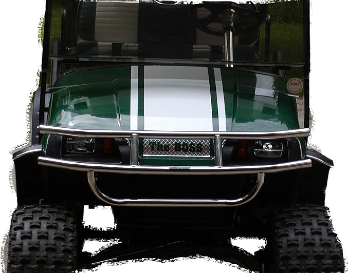 Generic 15"" 9"" Stripe Graphics Decals for Golf Cart, EZGO, Clube Car, All Years and Models (Gold)