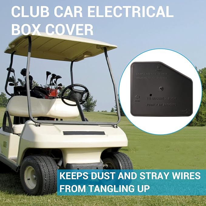 Club Car Electrical Component Box Asm/Electrical Box Cover Suitable for 1992-2015 Club Car DS Gas Golf Carts, OEM# 1015777/102711201, 1015373, 1013609, 1014808, 1015372