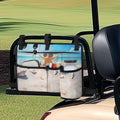 Beach Golf Cart Rear Seat Organizer Foldable Storage Bag for Club Car, Wheelchair and Walker