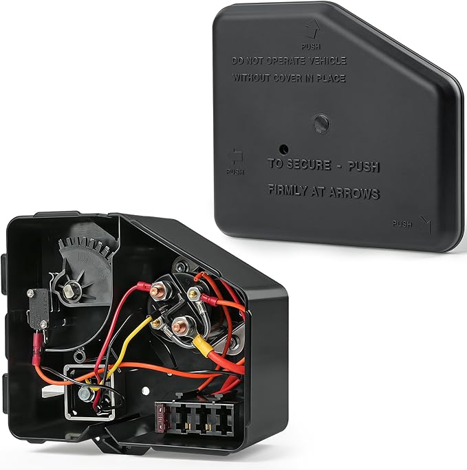 Club Car Electrical Component Box Asm/Electrical Box Cover Suitable for 1992-2015 Club Car DS Gas Golf Carts, OEM# 1015777/102711201, 1015373, 1013609, 1014808, 1015372