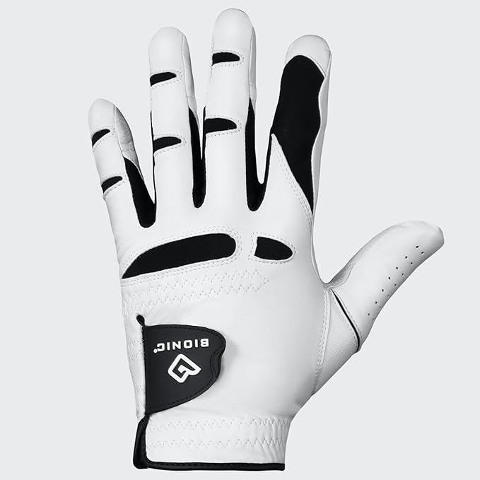 Men's StableGrip with NaturalFit 2.0 Golf Glove with Dual Expansion Thumb for Best Fit - Premium Cabretta Leather…