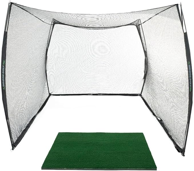Hitting Net with Target Knotless Golf Net for Indoor and Outdoor Practice - Arrives Ready to Assemble and Use