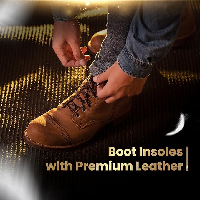 HANDARTE Premium Leather Shoe Insoles | Thin Shoe Inserts for Women | Dress Shoe Insoles - Durable - 100% Natural Goatskin & Anti Sweat - Suitable for No-Socks (US W8 | EU39)