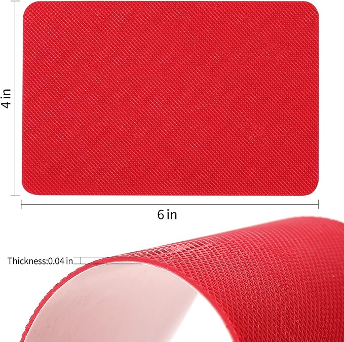 Red Bottoms Sole Protector,Shoe Sole Protector for Christian Louboutin High Heels, Anti Slip Shoe Grips Pads Compatible with Louboutin Shoes -2 Pairs（6.0"×4.0",Red）