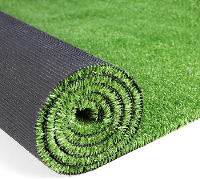 Artificial Grass Turf, 5ft x 8ft 0.4" Pile Height, Indoor Outdoor Fake Astroturf Rug Carpet Mat for Balcony Decor Backyard Patio Backdrop Fence Wall Decorations Dogs