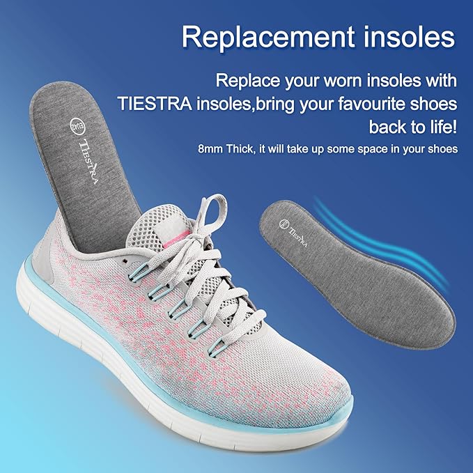 2 Pair -Shoe Inserts for Mens Memory Foam Insoles,Replacement Insoles for Work Boots Running Shoes, Cushion Shock Absorbing for Foot Pain Relief, Comfort Breathable Inner Soles 47EU,US14