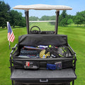 Golf Cart Rear Storage Bag for 4 Passenger EZGO, Club Car, Yamaha Golf Carts, 900D Water-Repellent No Drilling Grocery Shopping Cargo Box with Secure Net and Adjustable Straps for 2+2 Seat