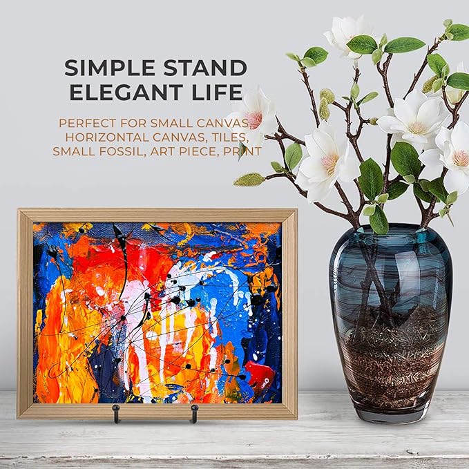 TR-LIFE 3 Pack 4.5 Inch Plate Stands for Display - Easel Holder Stand for Picture Frame, Decorative Platter, Book, Photo