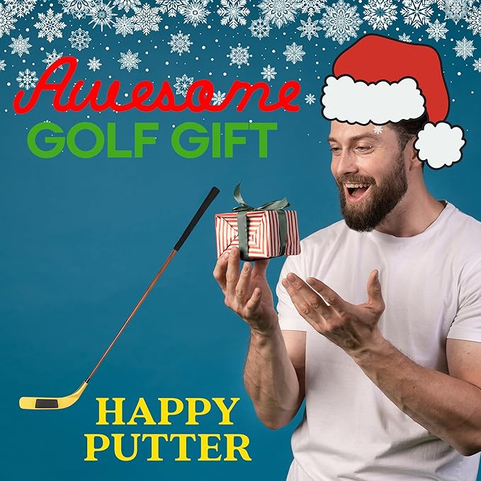 ZEETY Golf Putter, CNC Milled Hockey Stick Style Blade Putter – Unique Golf Gifts for Men and Women, Precision Milled Face, Fun Novelty Golf Club