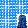 80 Pack Practice Golf Balls Limited Flight 42 mm Golf Training Airflow Hollow Plastic Ball for Women Men Indoor Outdoor Driving Range Swing Practice Home