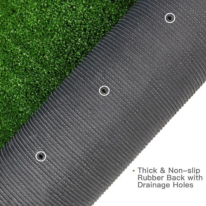 Artificial Grass Turf, 7ft x 63ft 0.4" Pile Height, Indoor Outdoor Fake Astroturf Rug Carpet Mat for Balcony Decor Backyard Patio Backdrop Fence Wall Decorations Dogs