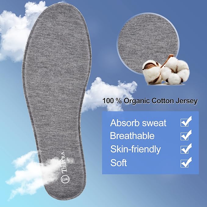 2 Pair -Shoe Inserts for Womens Memory Foam Insoles,Replacement Insoles for Work Boots Running Shoes, Cushion Shock Absorbing for Foot Pain Relief, Comfort Breathable Inner Soles 41EU,US10