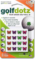 Golfdotz - USGA Rule Conforming Novelty Golf Ball Markers, Golf Ball Stickers for Marking Balls, No More Smearing from Stamps, Gifts for Golfers, Dads, and Retirees, (CreaturesCollection; 18-32 Count)
