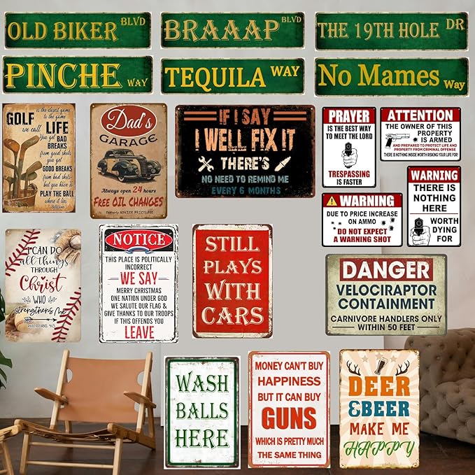 Golf Decor Golf Metal Signs Golf Decorations For Home Wash Balls Here Vintage Metal Funny Gifts Golf Tin Signs Man Cave Sports Golfer Sports Bathroom Decor 12 X 8 Inches