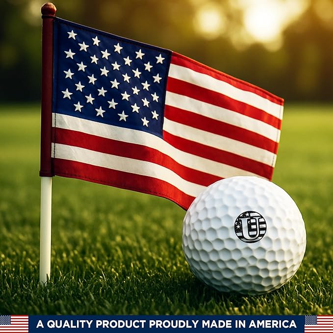 Personalized Golf Ball Marker Stamp with TiteSeal™ Technology Bundle - Metallic Box with Golf Ball Stamp + Refill Ink Bottle - Gold Case