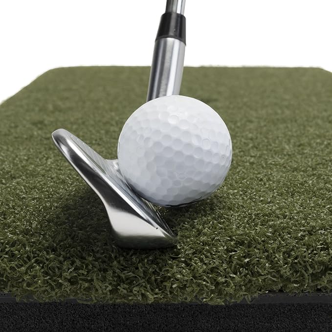 The Original Country Club Elite by Real Feel Golf Mats 20”X36” Twin Combo Stance Mats | Heavy Duty Commercial Practice Mat | Accepts A Real Tee | Swing Down and Through | Indoor/Outdoor
