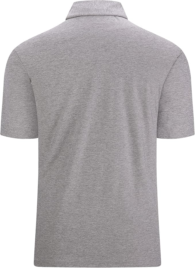 Alex Vando Mens Golf Shirt Moisture Wicking Quick-Dry Short Sleeve Casual Polo Shirts for Men