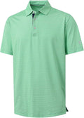 M MAELREG Mens Golf Shirt Short Sleeve Dry Fit Print Moisture Wicking Performance Patterns Collared Polo Shirt