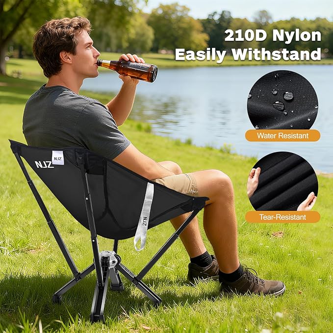 Folding Camping Chair — Compact & Easy to Use, Portable Chair for Outdoor Activities, Beach, Camping & Casual Relaxation