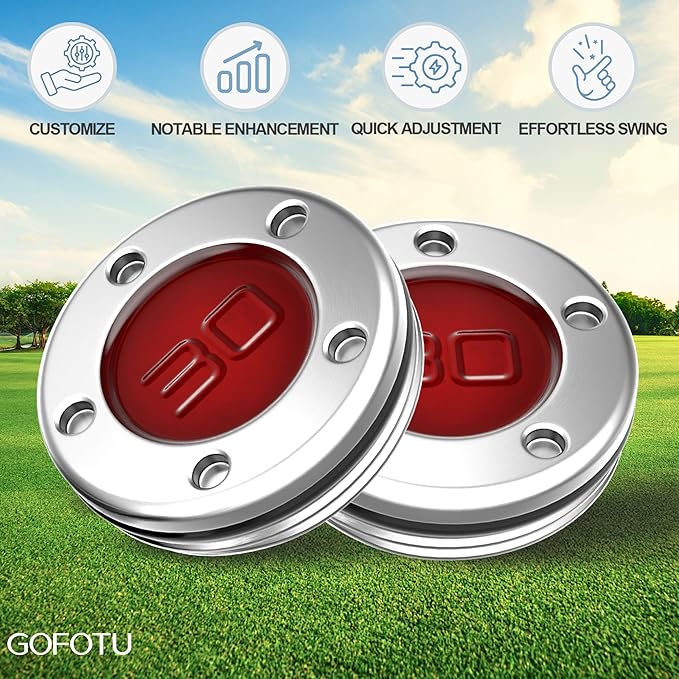 2pcs 5g-40g Golf Custom Weights Compatible with Titleist Scotty Cameron Golf Club Putters Newport Red (2PCS 25g(Doesn't include Wrench))