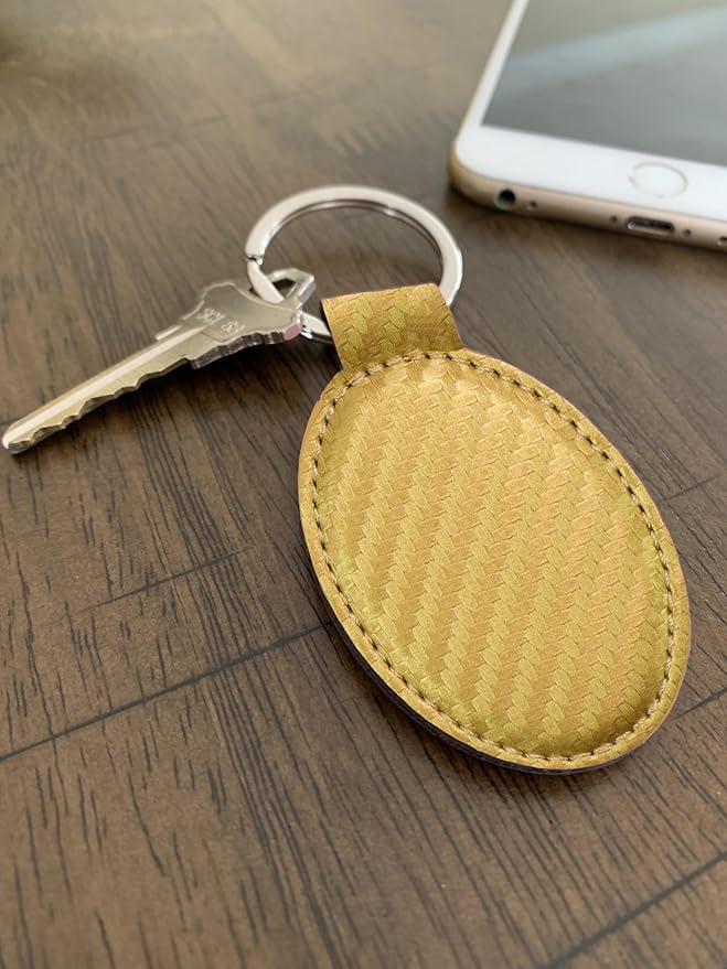 LaserGram Oval Keychain, Water Polo, Personalized Engraving Included