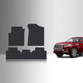 TOUGHPRO Floor Mats Accessories Set (Front Row + 2nd Row) for Infiniti QX80 All Weather Heavy Duty (Made in USA) Black Rubber 2014 2015 2016 2017 2018 2019 2020 2021 2022 2023 2024