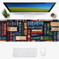 Vintage Book Gaming Mouse Pad, Desk Mat, Non-Slip Rubber Base Cool Aesthetic MousePads for Computer Laptop Keyboard Office School Home Desktop Accessories Decor 31.5" x 11.8"